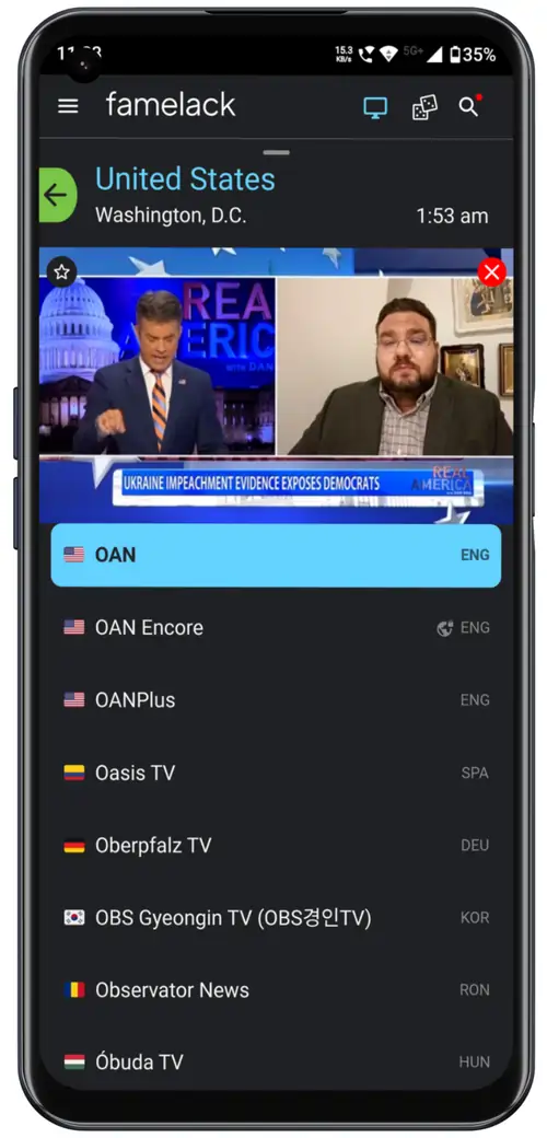 Famelack Official APP | Watch Live TV & Sports (2026) Famelack Overview 3